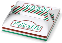 ピザ容器（手提げタイプ）