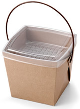 テーパー容器 デリメイト クラフト