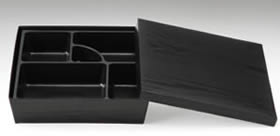 弁当箱BO-1木目柄（トレー付）組立済