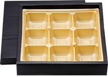 松花堂BC-5トレー付　80-80D-1金