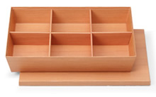 テーパー型六仕切