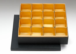 黒うるし 一段重(金内皿6.5寸)