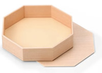 折箱 八角杉木目 仕切なし