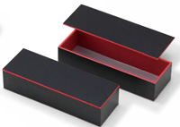 折箱 黒一本 エンボス柄