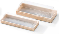 折箱 長手関東杉 透明蓋付
