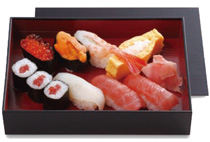 漆宝S-3 寿司盛付例