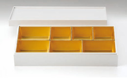 洋風料理箱 パールホワイト 7寸 一段