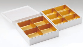 洋風重箱 パールホワイト 7寸　二段